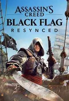 Personagem com roupa de pirata segurando uma espada em cenário marítimo.