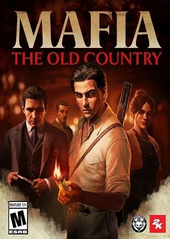 Capa do jogo Mafia: The Old Country com personagens em ambiente de época.